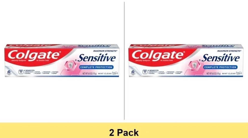 Colgate Sensitive Complete Protection Toothpaste 6.0 oz 2 Pack